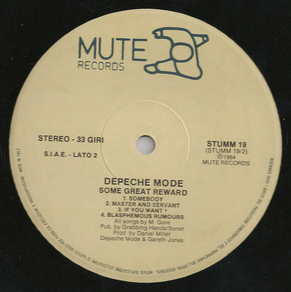 Depeche Mode : Some Great Reward (LP, Album)