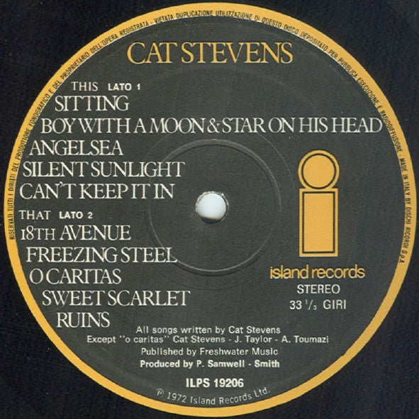 Cat Stevens : Catch Bull At Four (LP, Album, Gat)
