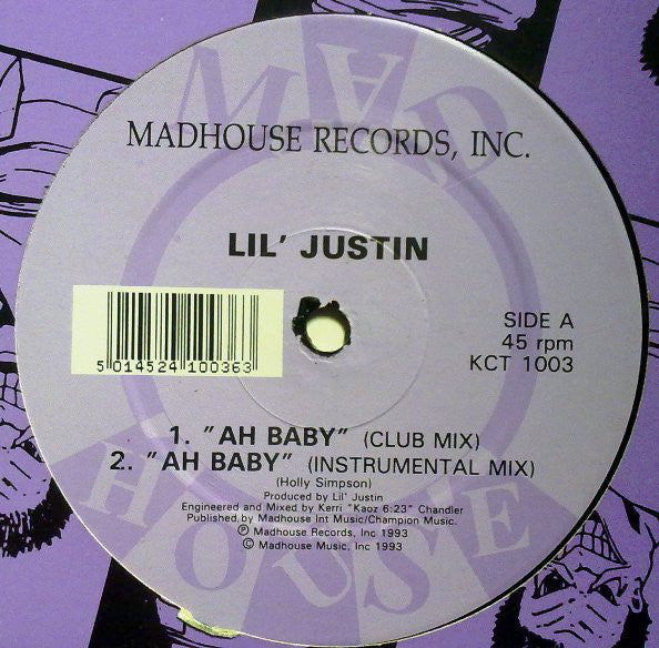 Lil' Justin : Ah Baby / Trace (12")