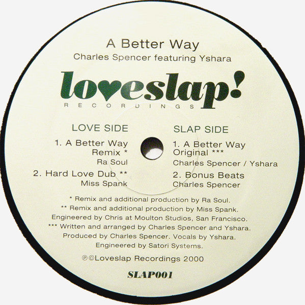 Charles Spencer Featuring Yshara : A Better Way (12")