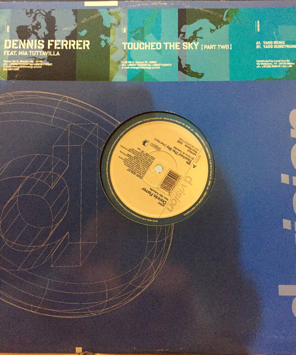 Dennis Ferrer Feat. Mia Tuttavilla : Touched The Sky (Part Two) (12")