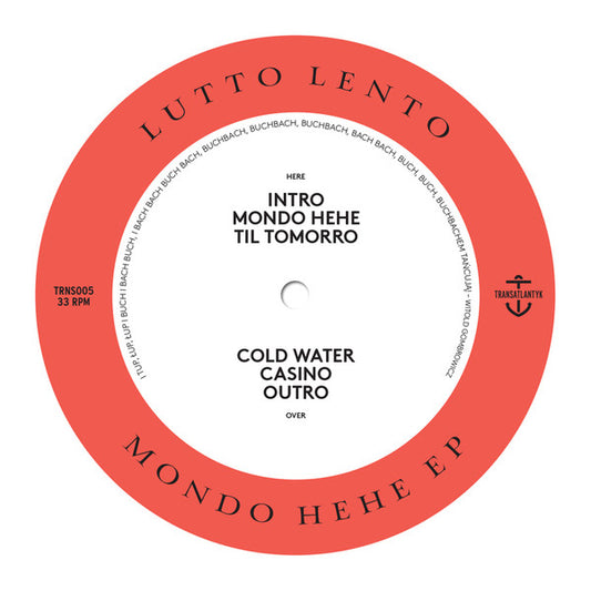 Lutto Lento : Mondo Hehe EP (12", EP)