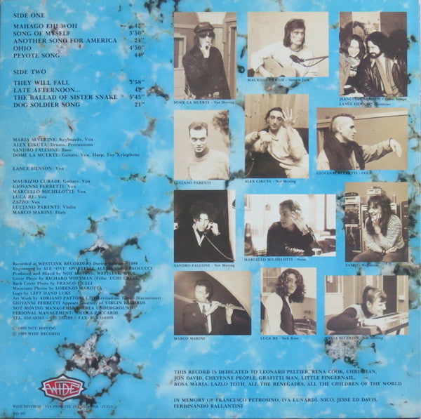 Not Moving, Lance Henson & Friends (50) : Song Of Myself (LP, Album)