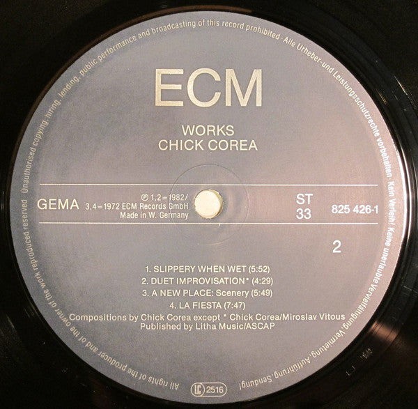 Chick Corea : Works (LP, Comp, Ltd)