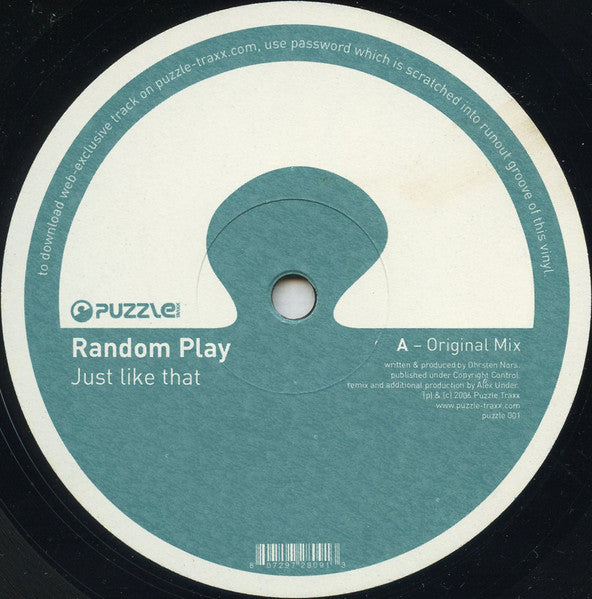 Random Play : Just Like That (12")