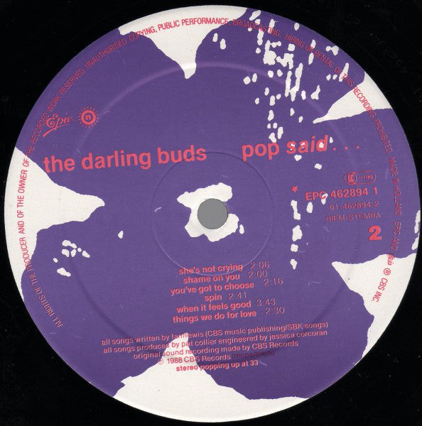 The Darling Buds : Pop Said... (LP, Album)