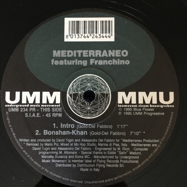 Mediterraneo Featuring Franchino : Los Parajso De Los Locos (12")