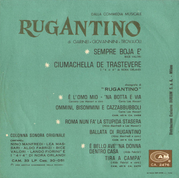 Bice Valori / 4 + 4 Di Nora Orlandi : Rugantino (7", Single)