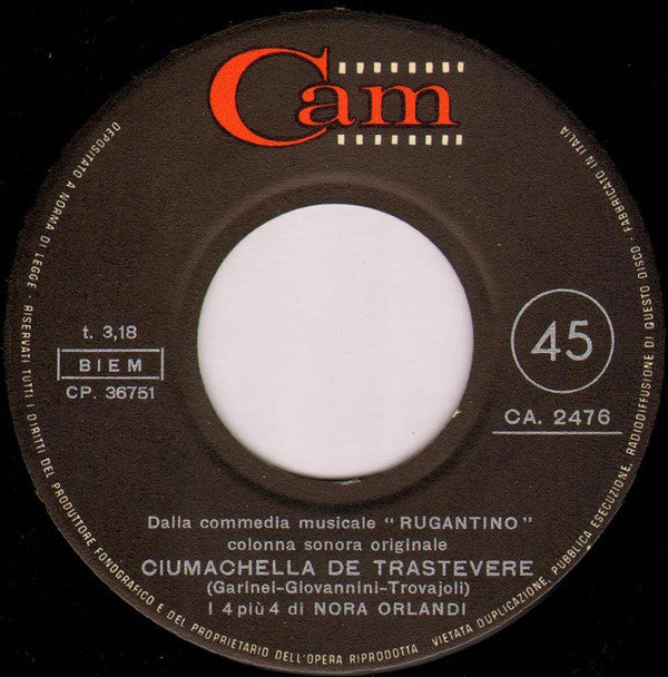 Bice Valori / 4 + 4 Di Nora Orlandi : Rugantino (7", Single)