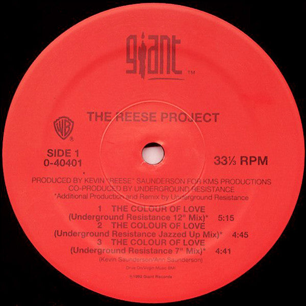 The Reese Project : The Colour Of Love (12")