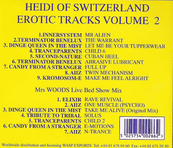 Various : Erotic Tracks Volume 2 (CD, Comp, P/Mixed)