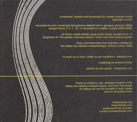 Colleen : Colleen Et Les Boîtes À Musique (CD, MiniAlbum, Enh, Dig)