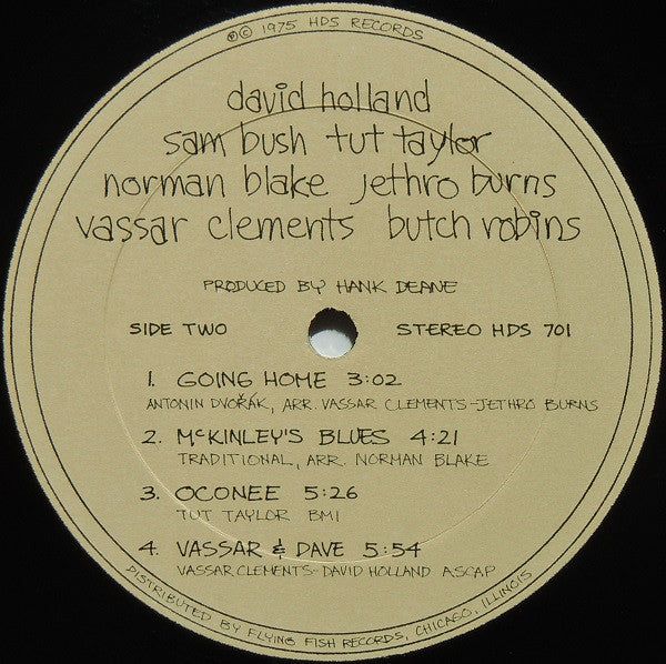 Norman Blake (2) / Tut Taylor / Sam Bush / Butch Robins / Vassar Clements / David Holland* / Jethro Burns : Norman Blake / Tut Taylor / Sam Bush / Butch Robins / Vassar Clements / David Holland / Jethro Burns (LP, Album, All)