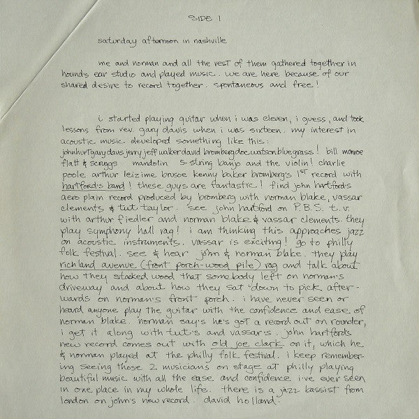 Norman Blake (2) / Tut Taylor / Sam Bush / Butch Robins / Vassar Clements / David Holland* / Jethro Burns : Norman Blake / Tut Taylor / Sam Bush / Butch Robins / Vassar Clements / David Holland / Jethro Burns (LP, Album, All)