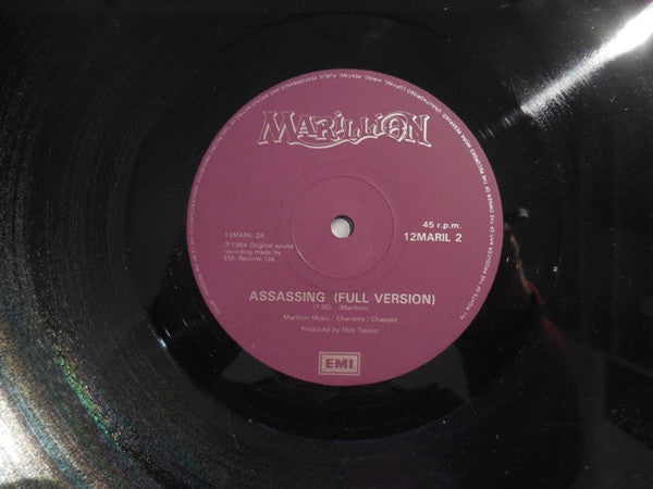 Marillion : Assassing (12", Single, Pur)