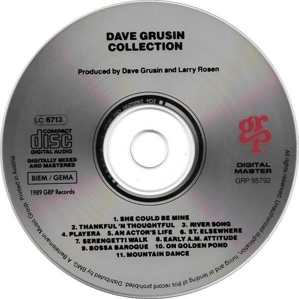 Dave Grusin : Collection (CD, Comp)