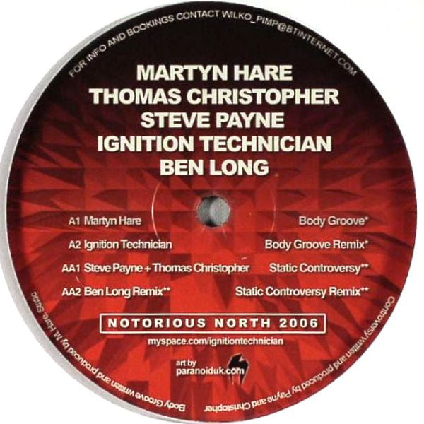 Martyn Hare, Thomas Christopher, Steve Payne, Ignition Technician, Ben Long : Body Groove (12")
