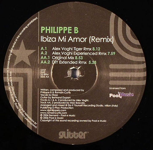 Philippe B. : Ibiza Mi Amor (Remix) (12")
