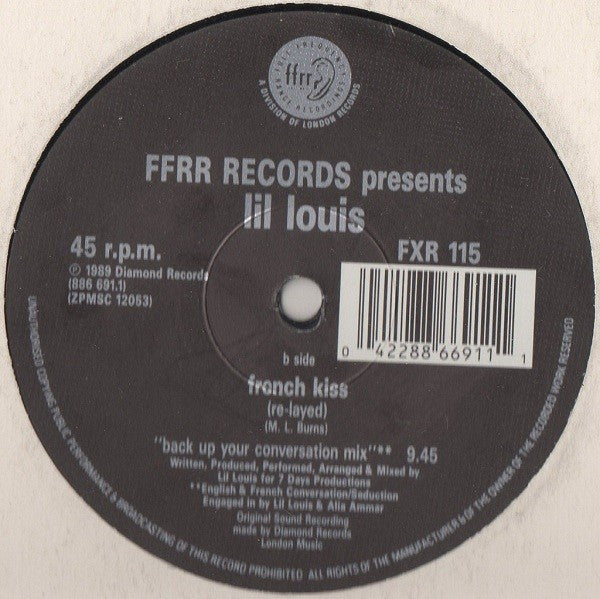 Lil' Louis : French Kiss (Remixes) (12")