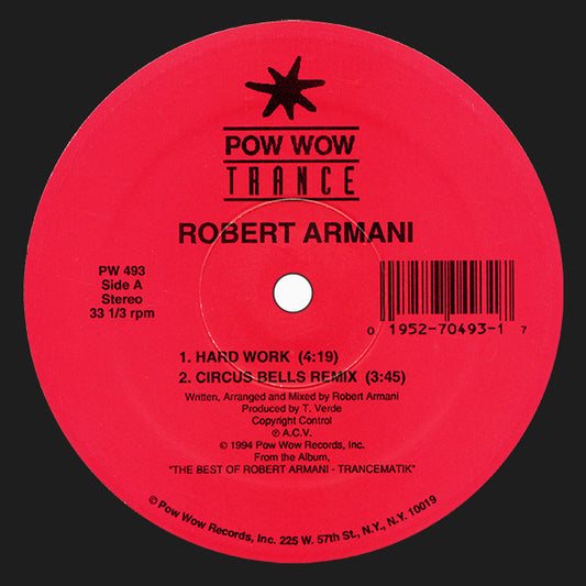 Robert Armani : Hard Work (12")