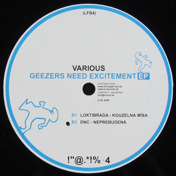 Various : Geezers Need Excitement EP (12", EP)