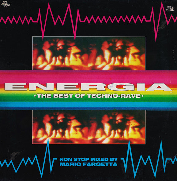 Various : Energia - The Best Of Techno Rave (LP, Comp, Mixed)