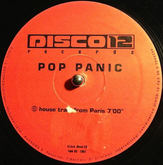 Pop Panic : House Train From Paris (12")