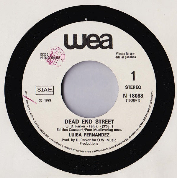 Luisa Fernandez : Dead End Street (7", Promo)