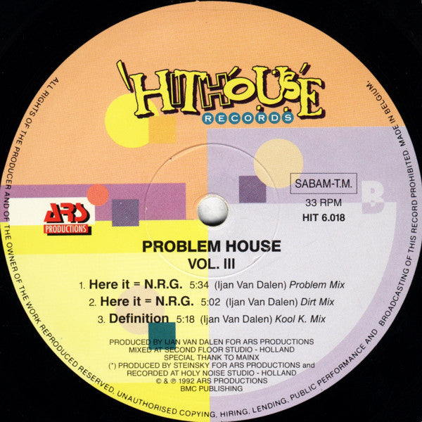 Problem House : Vol. III (12")