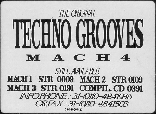 Techno Grooves : Mach 4 (12", EP)