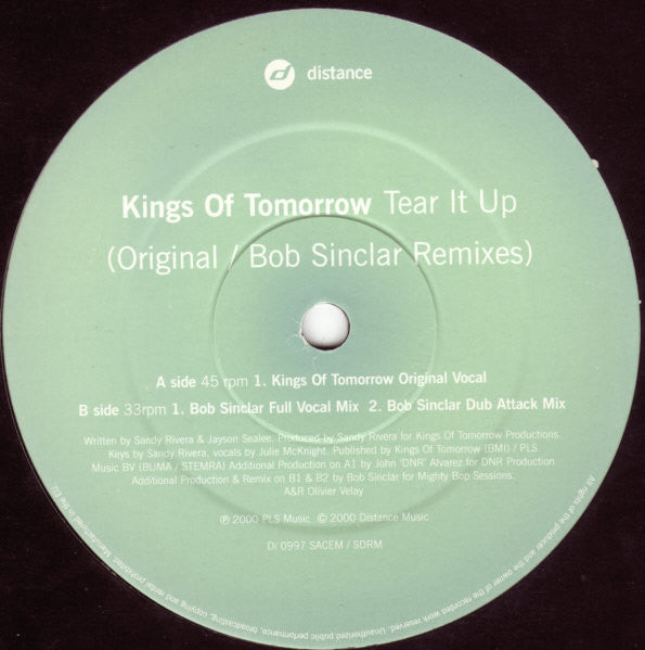 Kings Of Tomorrow : Tear It Up (Part 1) (12")