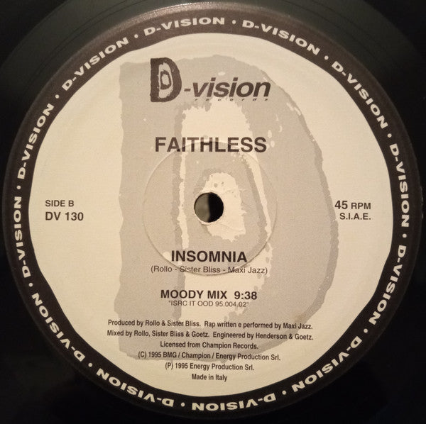 Faithless : Insomnia (12")