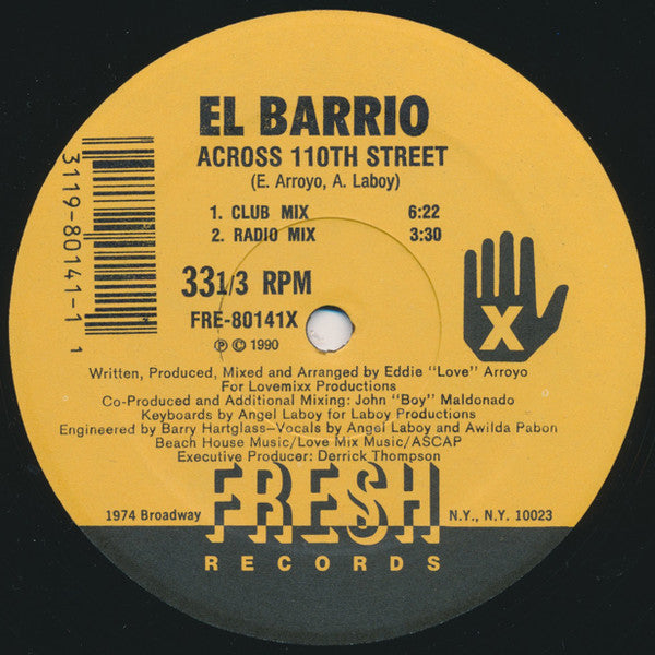 El Barrio : Across 110th Street (12")