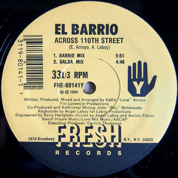 El Barrio : Across 110th Street (12")