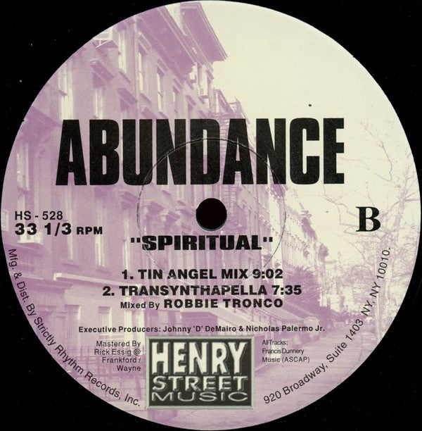 Abundance : Spiritual (12")