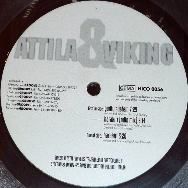 Attila* & Viking* : Untitled (12", Cle)