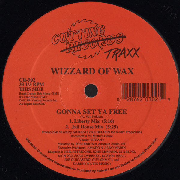 Wizzard Of Wax : Gonna Set Ya Free (12")