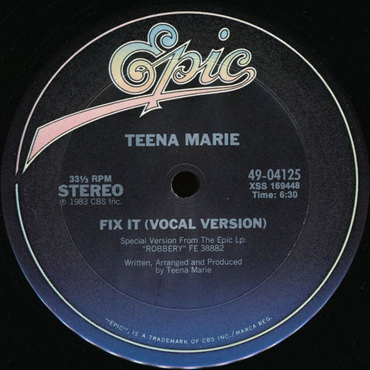 Teena Marie : Fix It (12")