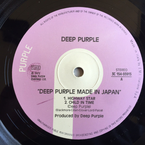 Deep Purple : Made In Japan (2xLP, Album, RP)