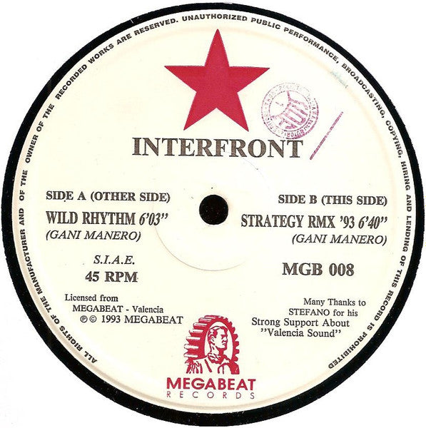 Interfront : Wild Rhythm (12")