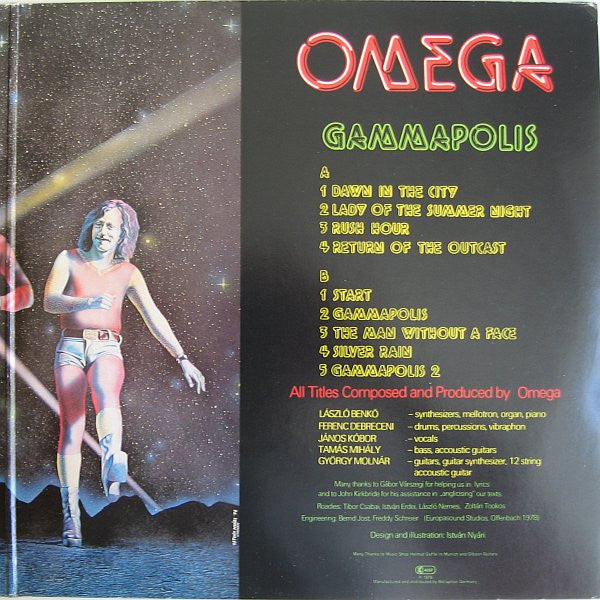 Omega (5) : Gammapolis (LP, Album, Gat)