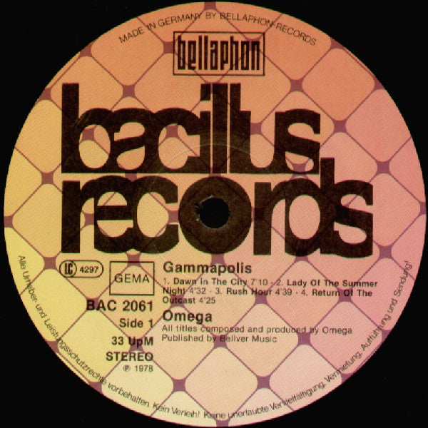 Omega (5) : Gammapolis (LP, Album, Gat)