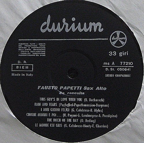 Fausto Papetti : 9ª Raccolta (LP, Album)