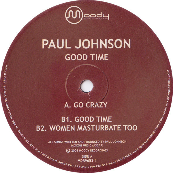 Paul Johnson : Good Time (12")