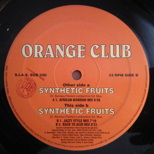 Orange Club : Synthetic Fruits (12")