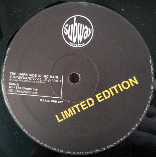MC Hair Present MC Hair : Experimental E.P. Vol. 1 (12", EP, Ltd)