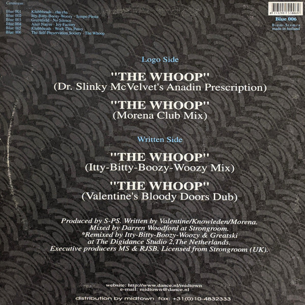 The Self Preservation Society* : The Whoop (12")