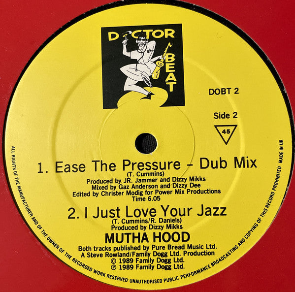 Mutha Hood : Ease The Pressure (12")