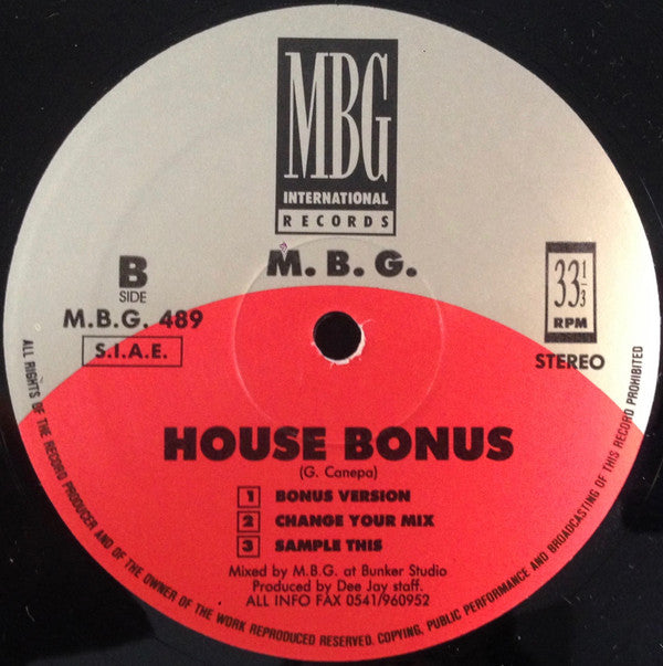 MBG : Oh Yeah (12")