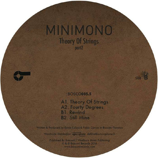 Minimono : Theory Of Strings (Part2) (12", EP)